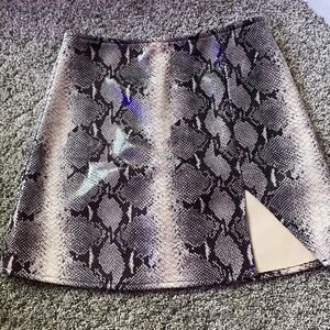 Motel Rocks Snake Mini Skirt
